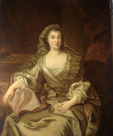 Marie Franoise Lallemant de Betz - dans son intrieur devant la chemine - uvre dbut XIXe dans le got du XVIIIe